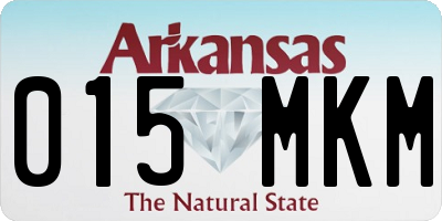 AR license plate 015MKM