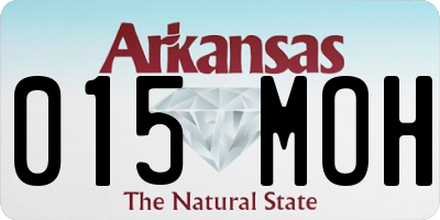 AR license plate 015MOH