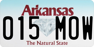 AR license plate 015MOW