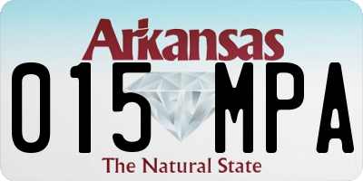 AR license plate 015MPA