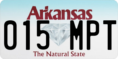 AR license plate 015MPT