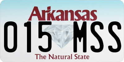 AR license plate 015MSS