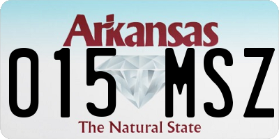 AR license plate 015MSZ