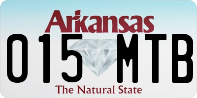 AR license plate 015MTB