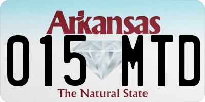 AR license plate 015MTD