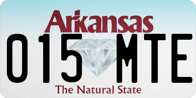 AR license plate 015MTE