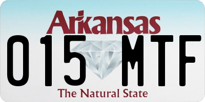 AR license plate 015MTF