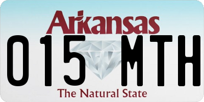 AR license plate 015MTH
