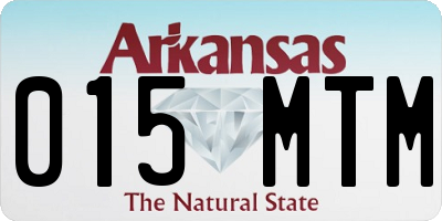 AR license plate 015MTM