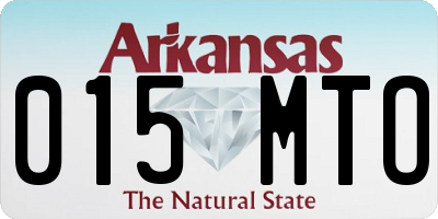 AR license plate 015MTO