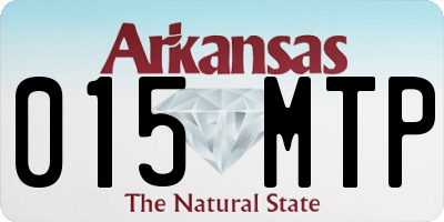 AR license plate 015MTP