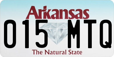 AR license plate 015MTQ