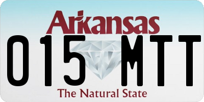 AR license plate 015MTT