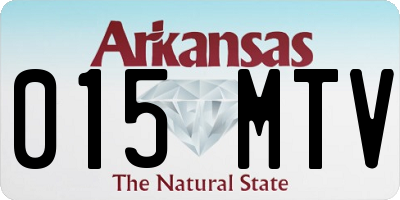 AR license plate 015MTV
