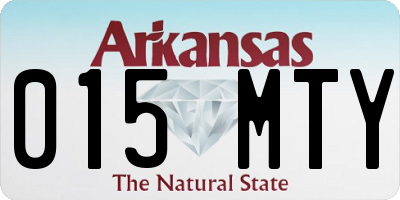 AR license plate 015MTY