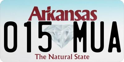 AR license plate 015MUA