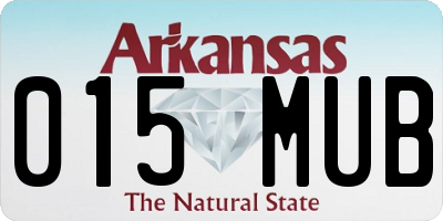AR license plate 015MUB