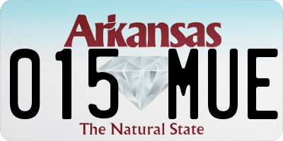 AR license plate 015MUE