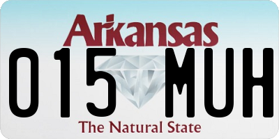 AR license plate 015MUH