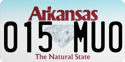 AR license plate 015MUO