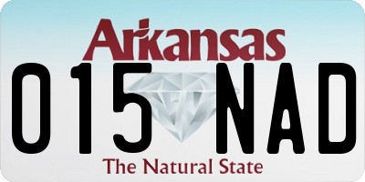 AR license plate 015NAD