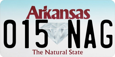 AR license plate 015NAG