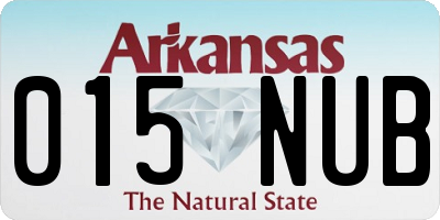 AR license plate 015NUB