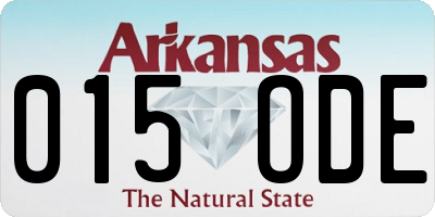 AR license plate 015ODE