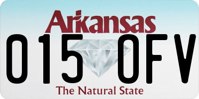 AR license plate 015OFV