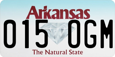AR license plate 015OGM