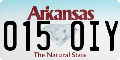 AR license plate 015OIY