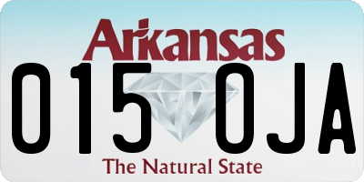 AR license plate 015OJA