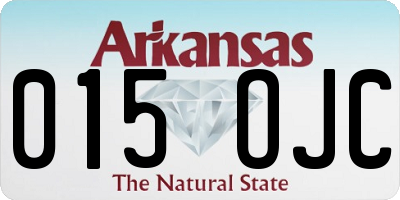 AR license plate 015OJC