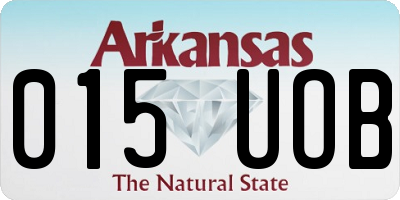 AR license plate 015UOB