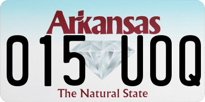 AR license plate 015UOQ