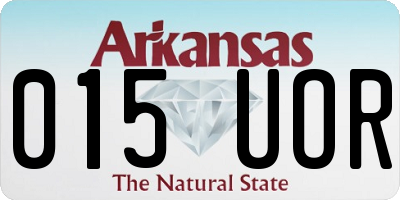 AR license plate 015UOR