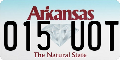 AR license plate 015UOT