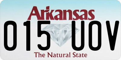 AR license plate 015UOV