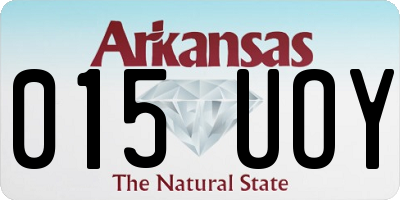 AR license plate 015UOY