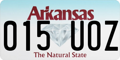 AR license plate 015UOZ