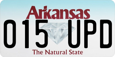 AR license plate 015UPD