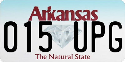 AR license plate 015UPG