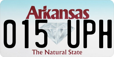 AR license plate 015UPH
