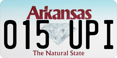 AR license plate 015UPI