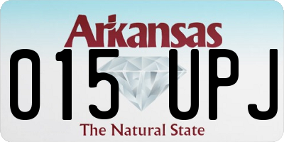AR license plate 015UPJ