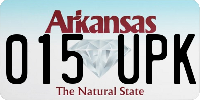 AR license plate 015UPK