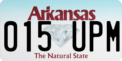 AR license plate 015UPM