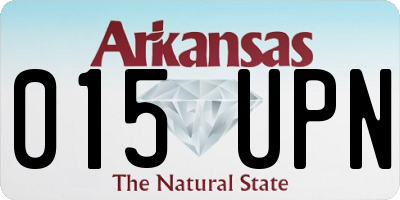 AR license plate 015UPN