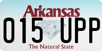 AR license plate 015UPP