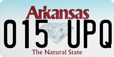AR license plate 015UPQ